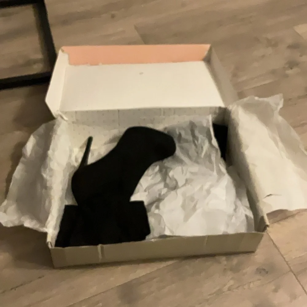 Thalia Sodi Clarissa Over-the-Knee Boots in Black Microfiber - Picture 12 of 15